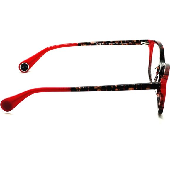 NEW ORIGINAL WOOW Loop In' 2 Col 1007 Structured Red Tortoise Women 49mm 18 140 - Picture 5 of 8